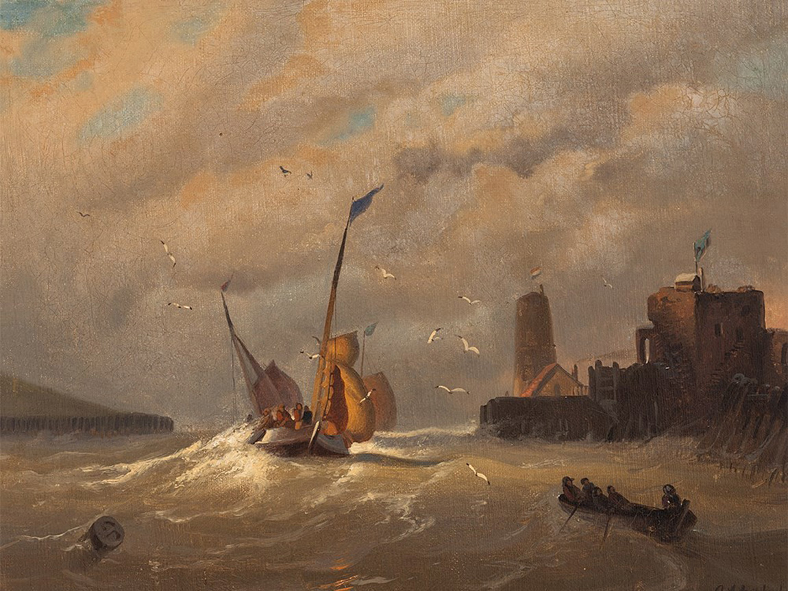 at the coast